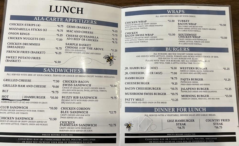 Buzzy Cafe Menu image 2